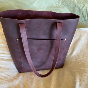 portland leather goods （full grain ）crossbody tote